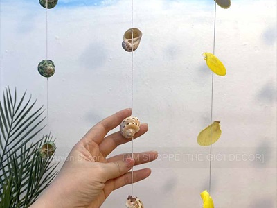 Dây treo sò ốc tự nhiên [Nhiều màu] D145 - 210cm PKT-BIEN-07